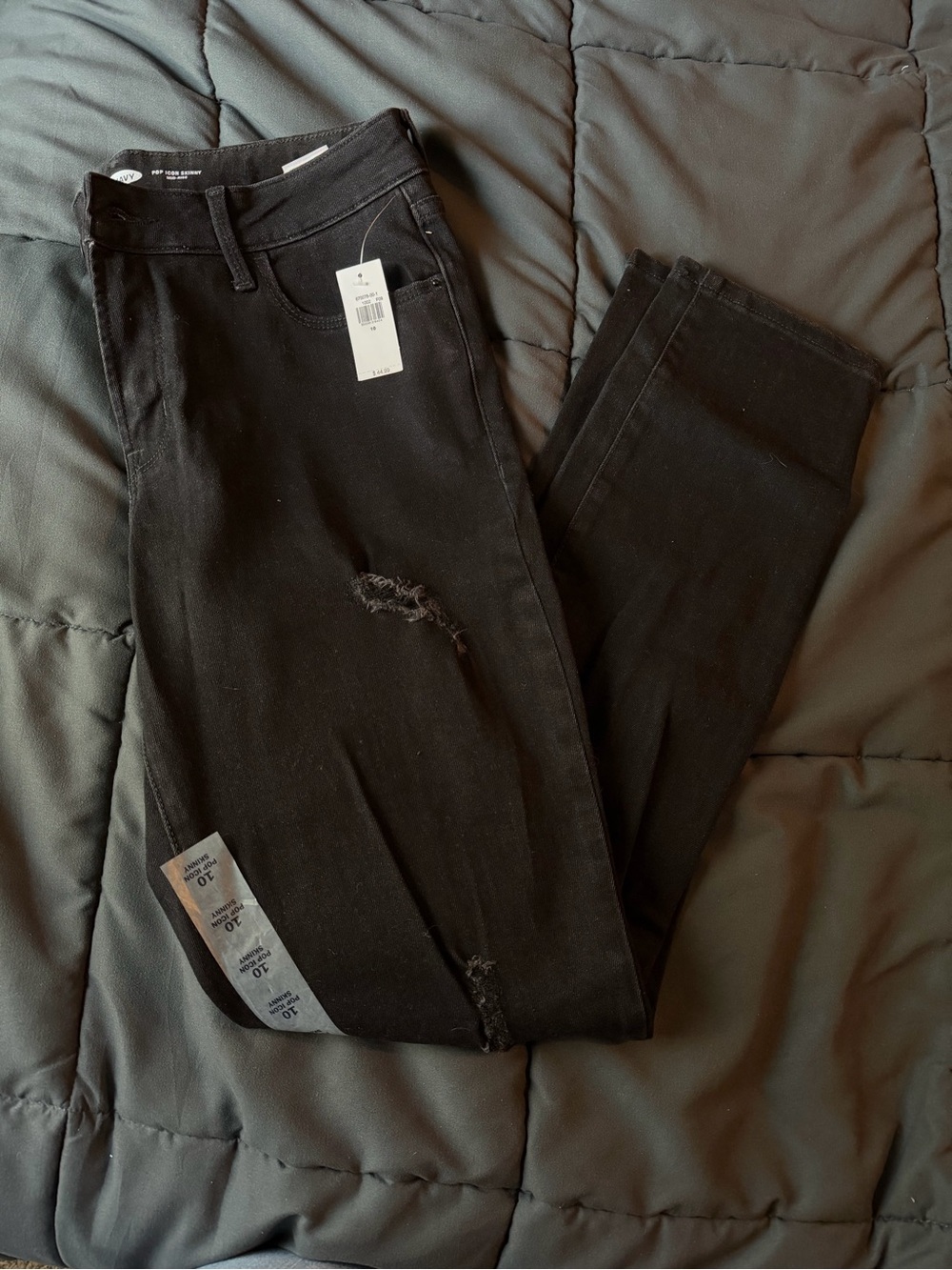 Women’s Black Distressed Jeans - Slim Fit